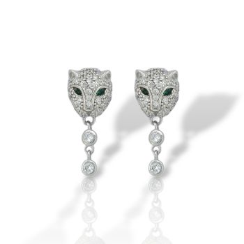 Σκουλαρίκια απο επιπλατινωμένο ασήμι 925° (code FC013687)