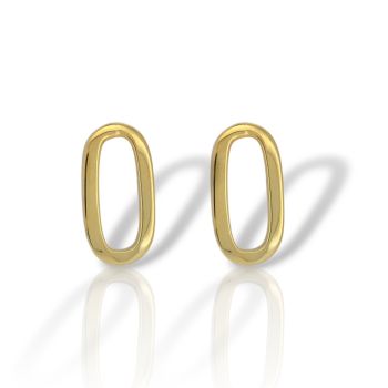 Σκουλαρίκια κρικάκια απο επιχρυσωμένο ασήμι 925° (code GEM14300)
