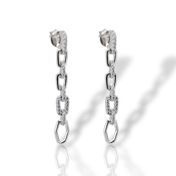 Orecchini in argento 925° rodiato (code SHK002077)