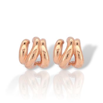 Σκουλαρίκια κρικάκι απο επιχρυσωμένο ασήμι 925° (code FCM002781)