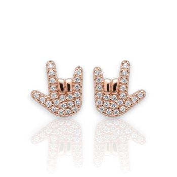 Orecchini ROCK in argento 925° dorato