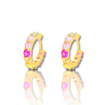 Σκουλαρίκια κρικάκι απο επιχρυσωμένο ασήμι 925° (code FC007276)