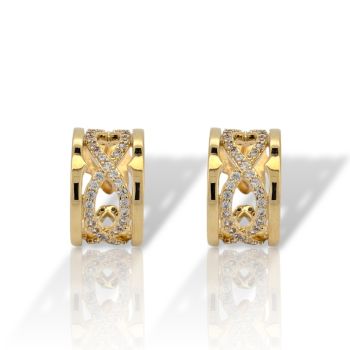 Σκουλαρίκια κρικάκι απο επιχρυσωμένο ασήμι 925° (code FC007327)