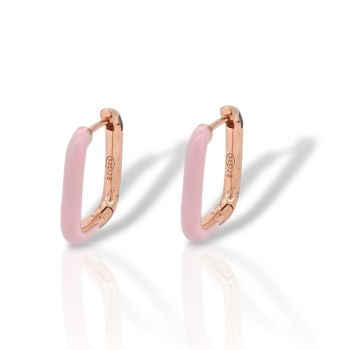 Orecchini in argento 925° dorato oro rosa (code FC007432)