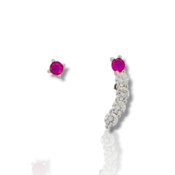 Σκουλαρίκια απο επιπλατινωμένο ασήμι 925° (code FC007769)