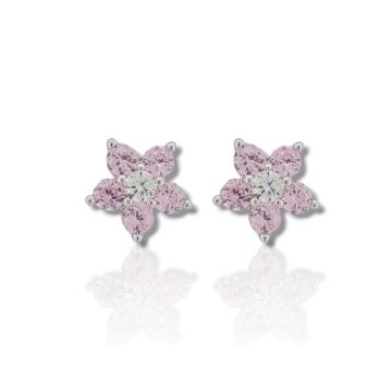 Σκουλαρίκια απο επιπλατινωμένο ασήμι 925° (code FC008058)