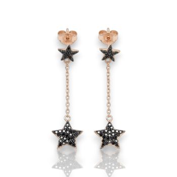 Orecchini stelle in argento 925° dorato