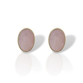 Orecchini in Argento Placcato Oro con Conchiglia Naturale (FC013940)