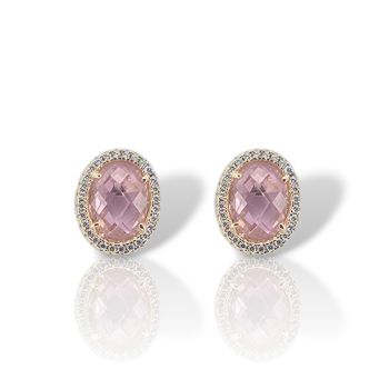 Σκουλαρίκια  απο επιχρυσωμένο  ασήμι 925° (code FC011554)