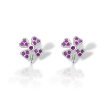 Orecchini in argento 925° rodiato con zirconi (FCM002632)