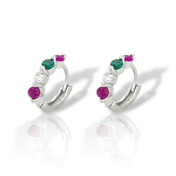 Orecchini in argento 925° rodiato (code FCM002758)