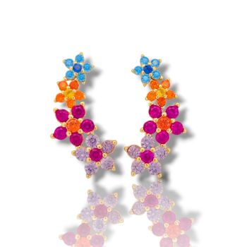 Σκουλαρίκια  απο επιχρυσωμένο ασήμι 925° (code FC007503)