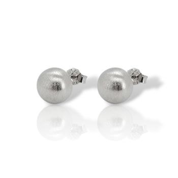 Orecchini in argento 925° rodiato satinato (code GEM22662)