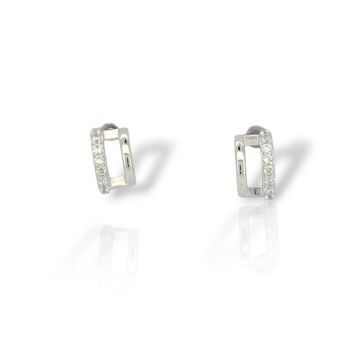 Σκουλαρίκια κρικάκι απο επιπλατινωμένο ασήμι 925° (code GEM22787)