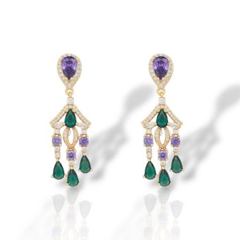 Orecchini in argento 925° dorato  (code GEM23251)