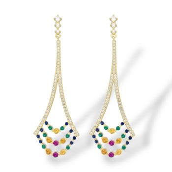 Σκουλαρίκια κρικάκι απο επιχρυσωμένο ασήμι 925° (code GEM23518)