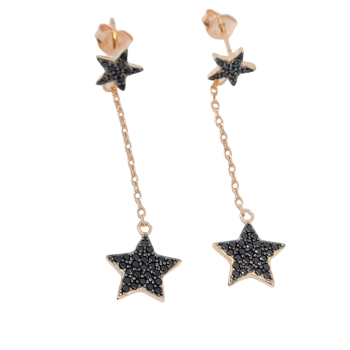 Orecchini stelle in argento 925° dorato