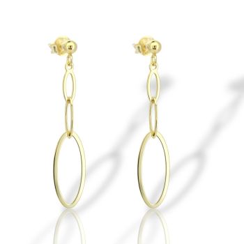 Orecchini in argento 925° dorato  (code SHK9061491)