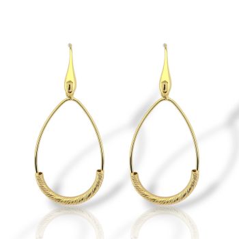 Σκουλαρίκια κρεμαστά απο επιχρυσωμένο ασήμι 925° (code SVX2500033)