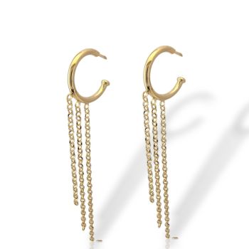 Σκουλαρίκια κρεμαστά απο επιχρυσωμένο ασήμι 925° (code SVX2500176)