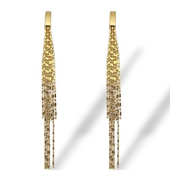 Σκουλαρίκια κρεμαστά απο επιχρυσωμένο ασήμι 925° (code SVX2500196)