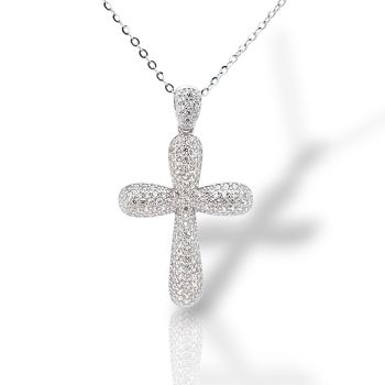 Croce in argento 925° dorato oro Giallo (code FC013022)