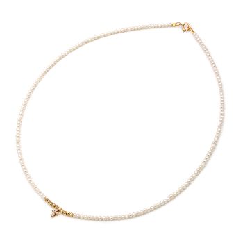 Girocollo di perle d'acqua dolce bianche 2,5-3,0 mm K14