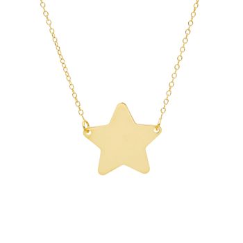 Girocollo Stella in oro giallo  k14 (code S230898)