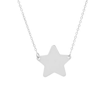 Girocollo Stella in oro bianco k14 (code S230899)