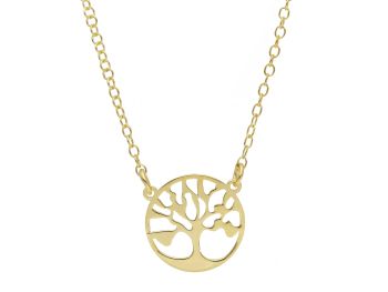 Golden necklace with the tree of life k14  (code S254951)