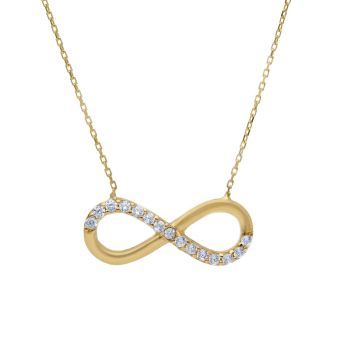 Girocollo infinito in oro giallo k14 (code S258662)