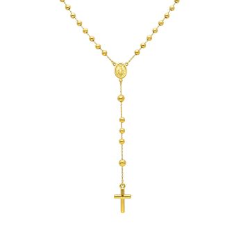Κολιέ ροζάριο απο χρυσό κ14 (code S265445)