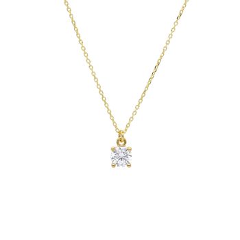 Punto di luce in oro giallo k9 con zirconia cubica (code S265446P)