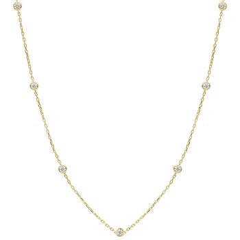 Girocollo in oro Giallo κ9 con Zirconi (code S279884)