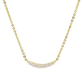 Girocollo in oro Giallo κ9 con Zirconi (code S280425)