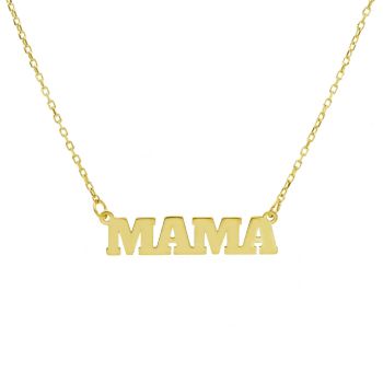 Χρυσό Κολιέ 9Κ με το Μοτίβο «MAMA» S284067
