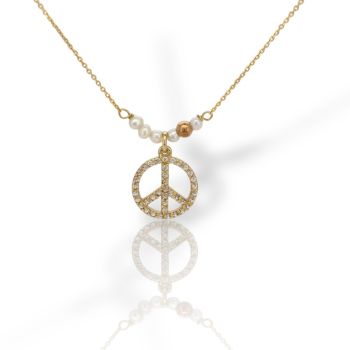 Girocollo Pace in oro giallo k9 (code M2179)