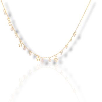 Girocollo STELLE  in oro giallo κ14  (code SM2718)
