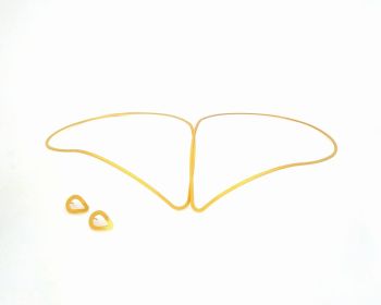 Corone Nuziali LAKALUKA Love Drops dorate oro Giallo