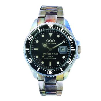 OUT OF ORDER Nero Soloacciaio Stainless Steel Bracelet