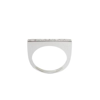 Veretta in Oro Bianco κ18 con diamanti (code P1995)