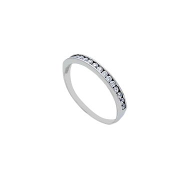 Δαχτυλίδι σειρέ απο λευκόχρυσο κ14 (code S250933)