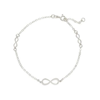 Bracciale in oro bianco k9 Infinito (code S216792)