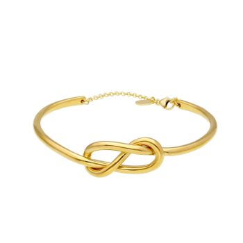 Βραχιόλι απο χρυσό  Κ14 με κόμπο - άπειρο (code S220112)