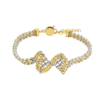 Bracciale in oro Giallo & b ianco k18 (code S256157)