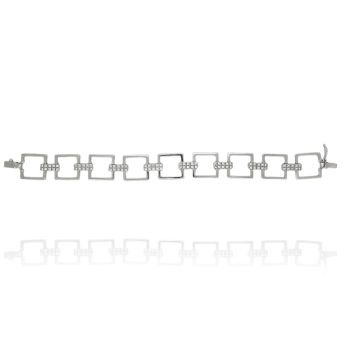 Βραχιόλι απο λευκόχρυσο κ14 (code M2905)