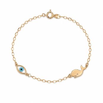 Bracciale in oro Rosa k9 (code AL2723)
