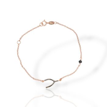 Βραχιόλι απο ροζ χρυσό κ9  (code AL2838)