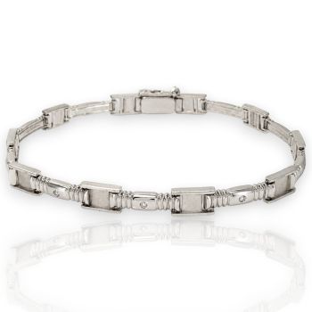 White gold bracelet k14 (code M2647)