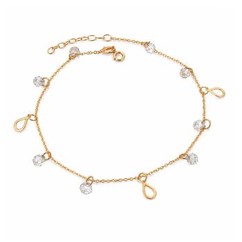 Yellow gold bracelet k14 (code  M2650)